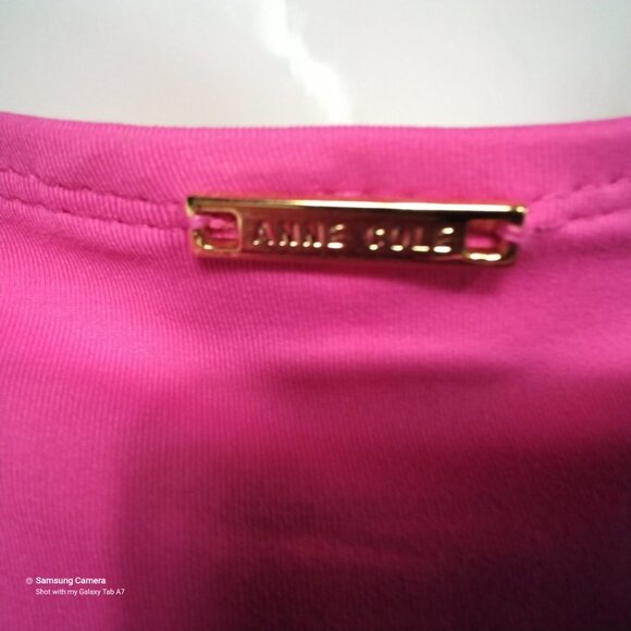Anne Cole 1 Pc. Pink Swimsuit Removable Foam Cups Adjustable Straps NWT Size 10 - Picture 8 of 10